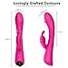 G Spot Rabbit Vibrator with Bunny Ears for Clitoris Stimulation, PALOQUETH Waterproof Clit Stimulator with 9 Vibration Modes Quiet Dual Motor for Women Rechargeable