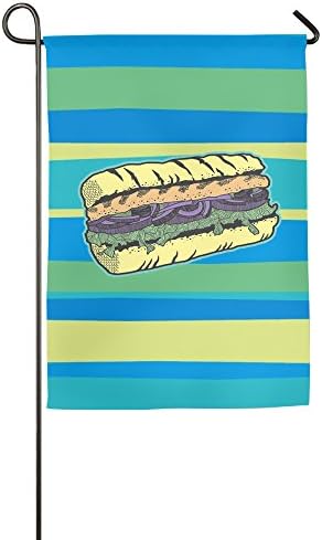 Garden Flag Sandwich Hot Dog Buns Yard Flags Cool