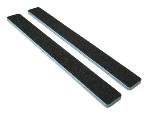 Standard Black 80/80 (Blue Ctr) Square End Nail File by Nail File Guru