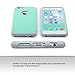 ULAK Compatible with iPhone 6S Case/iPhone 6 Case for Women, Soft Silicone Hard PC Back Protective Phone Cover for iPhone 6/6S 4.7 inch, Mint Green