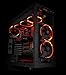 Thermaltake Riing 12 Series Red High Static Pressure 120mm Circular LED Ring Case/Radiator Fan with Anti-Vibration Mounting System Cooling CL-F038-PL12RE-A