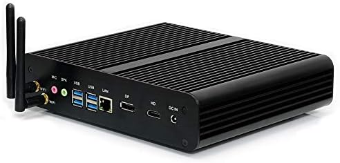 Kingdel® Mini Desktop Computer, 4K HTPC with Intel 7th Gen. i7 CPU, 8GB DDR3 RAM, 128GB SSD+1TB HDD, 4096x2304, HD, DP, 4*USB 3.0, Card Reader, WiFi, Metal Case, Windows 10 Pro