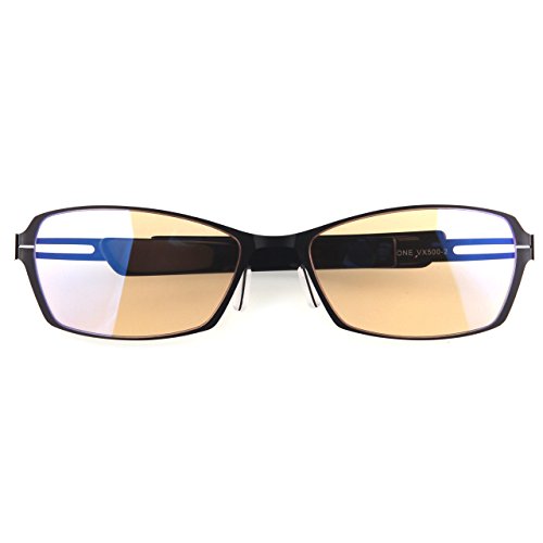 Arozzi Visione VX-500 Computer gaming glasses - Anti-glare, UV and Blue light protection, Eye strain relief, Comfortable gaming, Black