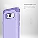 Phone Case for Galaxy S8 Case,Premium Bumper Slim 3in1 Shock Absorption and Dust Resistant Bumper Premium Case Slim Fit Dual Layer Protective Cover for Samsung Galaxy S8 2017 … (Light Purple)