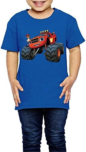 OZZLC Blaze And The Monster Machines Youth Tee Shirts 5-6 Toddler RoyalBlue For 2-6 Years Old