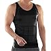TopTie Men's Slimming Body Shaper Compression Shirt, Shapewear Sculpting Vest Muscle Tank-Black-L