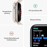 Apple Watch Series 8 GPS 41mm Midnight Aluminium Case Sport Band Smartwatch view 5
