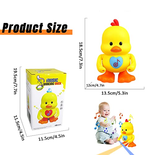 ZDORT Dancing Duck Toy, 2023 New Cute Baby Duck Musical Toys,Dancing