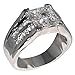 Contemporary 2.86 Ct. Cubic Zirconia Cz 3 Pc. Engagement Bridal Wedding Ring Set