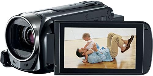 Compact video camcorder with 57x superior zoom, 8GB storage