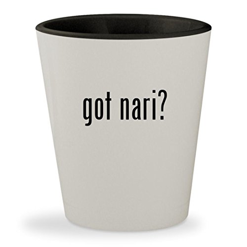 got nari? - White Outer & Black Inner Ceramic 1.5oz Shot Glass got nari? - White Outer & Black Inner Ceramic 1.5oz Shot Glass