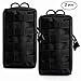Owlike Molle Pouches Tactical Molle Attachments EDC Pouch, 2 Pack Tactical Pouch for Waist Vest Backpack Water Bottle Bag, Water-Resistant