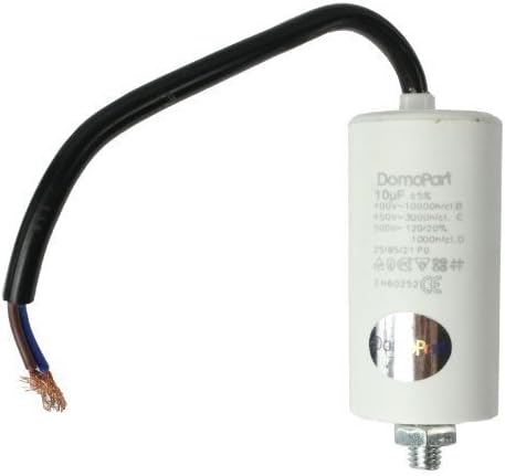 First4spares Universal Microfarad Start Run Motor Capacitor MFD 10UF Flying Lead Cable Connector (400V, 450V, 500V)