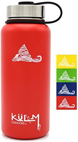 KuLM Outdoors 32oz Vacuum Insulated Water Bottle (Red)