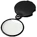 5X Handle Magnifying Glass, Folding Handheld Magnifier for Reading Book Inspection, Pocket Magnifier with Rotating Pu Leather Protective