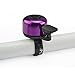 TOPCABIN Alloy Mini One Touch Bicycle Bike Handlebar Bell Ping Ring Lever Cycle Push Bike (Purple)