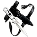 Snake Eye Tactical Dive Knife ll, All Stainless with Line Cutter, Razor Edge and Leg Strap Sheath (Single Edge)