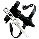 1 X Dive Knife ll, All Stainless with Line Cutter, Razor Edge and Leg Strap Sheath