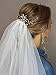 Barogirl Wedding Hair Pins Clips Set Bride Head Piece Bridal Crystal Hair Jewelry for Women and Girls 1 PC (Silver)