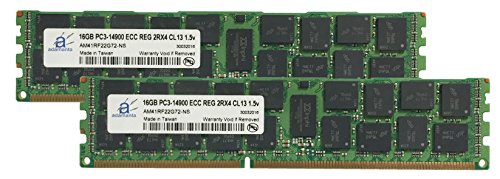 Adamanta 32GB (2x16GB) Server Memory Upgrade for HP Proliant DL380p G8 with Intel Xeon E5-2600v2 Series CPU DDR3 1866Mhz PC3-14900 ECC Registered 2Rx4 CL13 1.5v