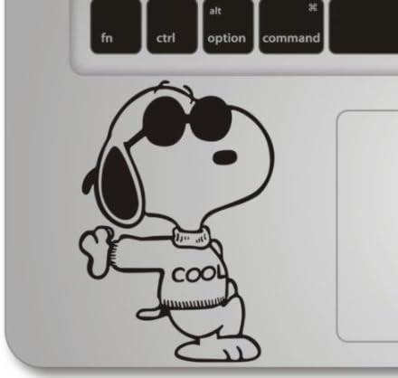 Snoopy Cool- Apple Macbook Front Decal Sticker Humor Handmade Partial Art Skin Protector