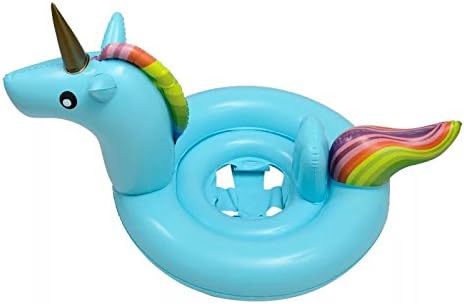 Blue Unicorn baby kids toddler inflatable pool floats raft Boat Perfect pool Toy