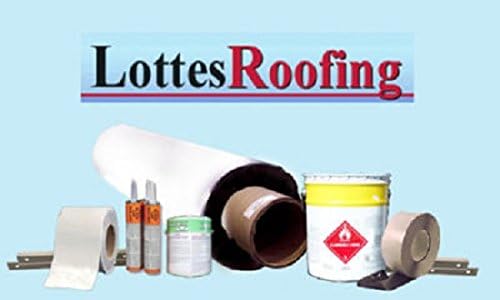 10' x 35' 45 mil TPO WHITE RV Rubber Roof Kit, Membrane, Adhesive, Flashing, Caulking