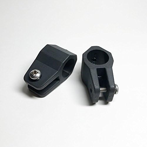 King Marine Bimini Top 7/8" Jaw Slide Black Nylon Hardware Fittings - 2 pack