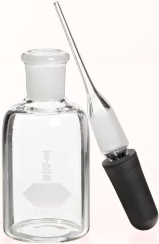 Kimax, Clear Glass Dropping Bottle With Ground Glass Joint Pipet, 30mL (Case of 12)