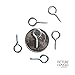 Small Screw Eye - 200 Pack - 216.5 Short Shank Eye Hooks Screw 9/16 inch Long