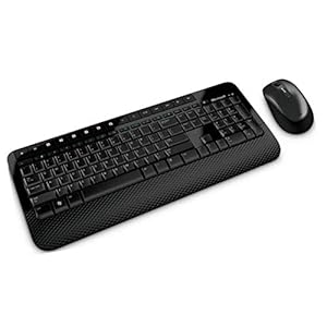 Microsoft Wireless Desktop 2000 Keyboard and Mouse Set, UK Layout – Black