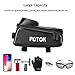 Potok Bicycle Phone Mount Bag, Waterproof Front Frame Bike Bags Sensitive Touch Screen Large Capacity Sun Visor Top Tube Bike Bag Compatible with iPhone Xs Max/ 8Plus, Galaxy Note 9