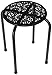 dar Living Daisy Metal Stool, Black (2-Pack)