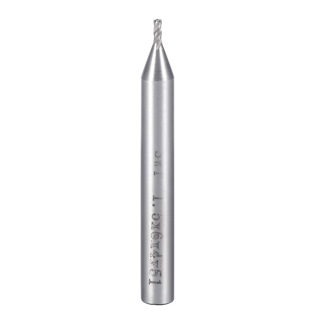 Sourcingmap 6mm Shank 1.5mm x 4mm Straight Flat Nose End Mill Cutter CNC Router Bits 4 Flute