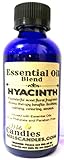 Hyacinth 1oz/29.5ml Blue Glass Bottle of Grade A Quality Fragrance Oil, Skin Safe Oil Perfect for Soap and Bath and Body Products