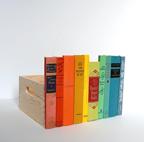 Handmade Secret Storage Caddy, Vintage Book Collection, Wood Storage Crate, Decorative Storage Box, Home Decor- Made from Recycled Books