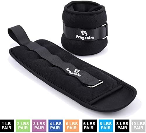 Fragraim Ankle Weights for Women, Men and Kids - Strength Training Wrist/Leg/Arm Weight Set with Adjustable Strap for Jogging, Gymnastics, Aerobics, Physical Therapy (fromย 1lb to 10lbs Pair)