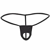 FEESHOW Men's Open Front Hole G String Thongs Underwear T-Back
