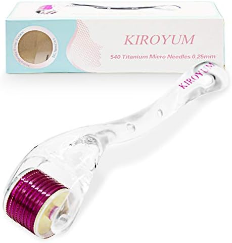 Derma Roller 0.25mm Cosmetic Needling Instrument For Face, 540 Titanium Roller Microdermabrasion Facial Roller