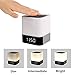 Wireless Bluetooth 4.0 Speaker Portable HIFI Stereo with Led Light Lamp and Alarm Clock, Hands-free Calls,Quality Sound, Touch Sensor, MP3 Player, Support SD TF Card, 3.5mm AUX Jack (White)