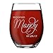 The Wedding Party Store Monogrammed Stemless Wine Glass - Personalized Engraved Bridesmaid Maid of Honor Wedding Party Gift