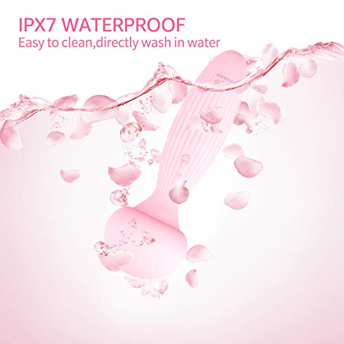 Personal Mini Mushroom Wand Massager - Small Cordless Rechargeable Electric Handheld Vibrating Magic Massager for Back, Neck, Foot, Shoulder, Leg, Body Relief, Sports Recovery, Muscle Ache (Pink)