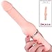 Realistic Penis Vibrator Silicone 10 Function Stimulator with Powerful Vibrations for G Spot and Clit Stimulation