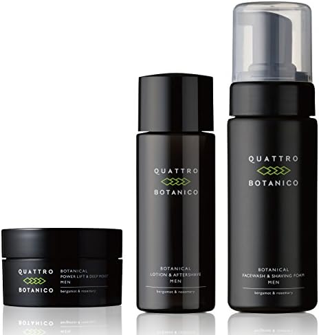 QUATTRO BOTANICO Men’s All-in-One Lotion, Cream Facial Cleansing, Botanical Skin Care Set, CR, Men’s Cosmetics
