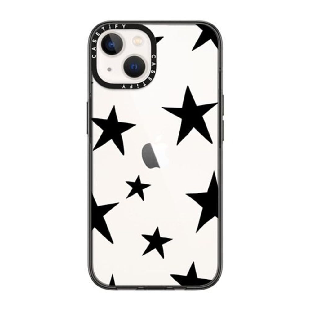 CASETiFY Compact iPhone 14 Case [2X Military Grade Drop Tested / 4ft Drop Protection] - Stars Black - Clear Black — image 1