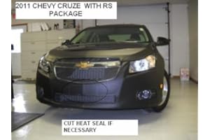 LIBRA Lebra 2 Piece Front End Cover Black - Car Mask Bra - Fits - Chevy Chevrolet Cruze with RS Package 2011-2014