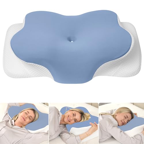 MULISOFT Seitenschläferkissen Memory Foam Nackenkissen Ergonomisches Kissen
