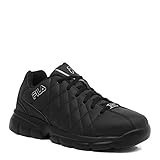 Fila Men's Fulcrum 3 Training Shoe, Black/Black/Metallic Silver, 12 M US