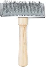 Ancol Heritage Wood Handle Soft Slicker Brush Medium, Light Brown view 1