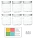 Clear 8 oz Plastic Jars with White Lids (6 pk) with Balm Jar - PET Round Refillable Containers